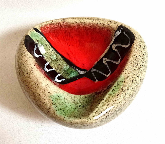 Image 1 of Signed Ashtray or Pocket Opener 60s Width 15.5 Cm