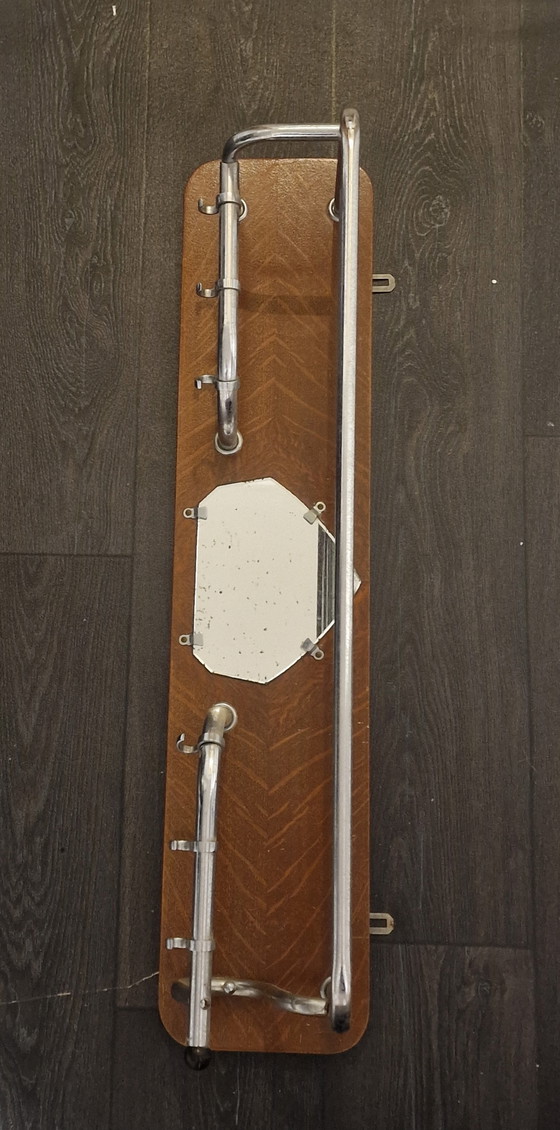 Image 1 of Appendiabiti vintage con struttura in tubo di legno