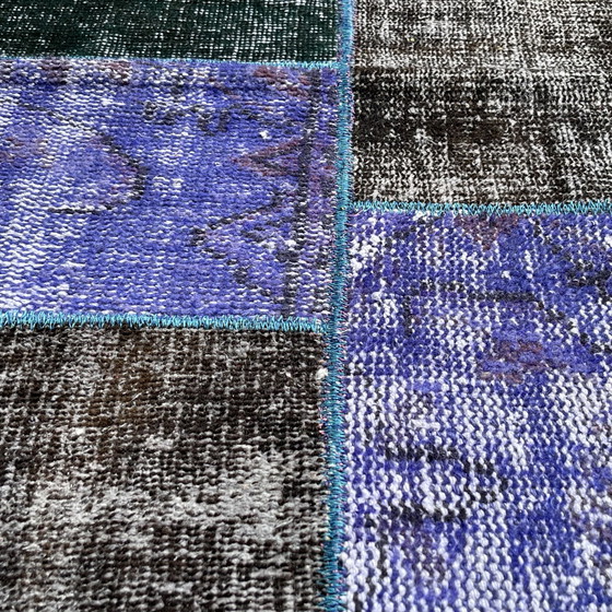 Image 1 of Vintage Turkish Patchwork Rug