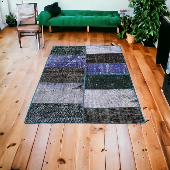 Image 1 of Vintage Turkish Patchwork Rug