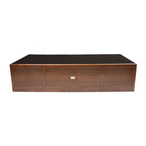 Image 1 of Vintage mahogany and black veere coffee table by Betty Joel, England 1935