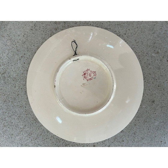 Image 1 of Piatto Congo vintage con decorazione a forma di uccello per Longchamp, 1950