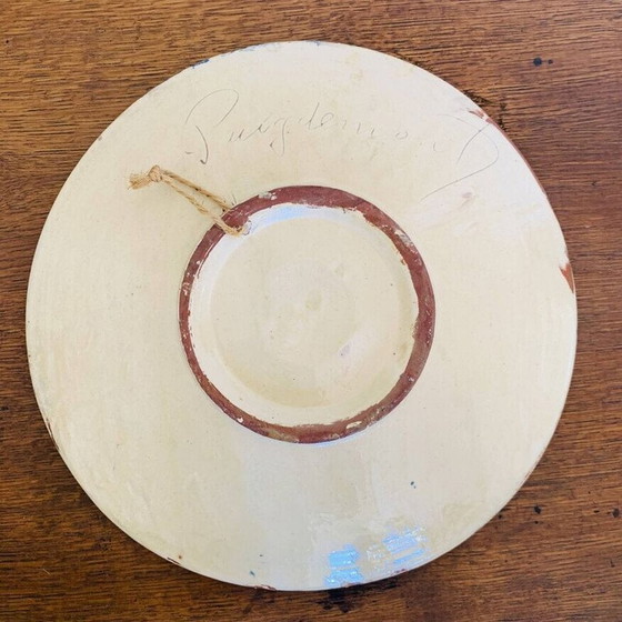 Image 1 of Vintage ceramic dish with fish decoration from Puigdemont, Spain 1960