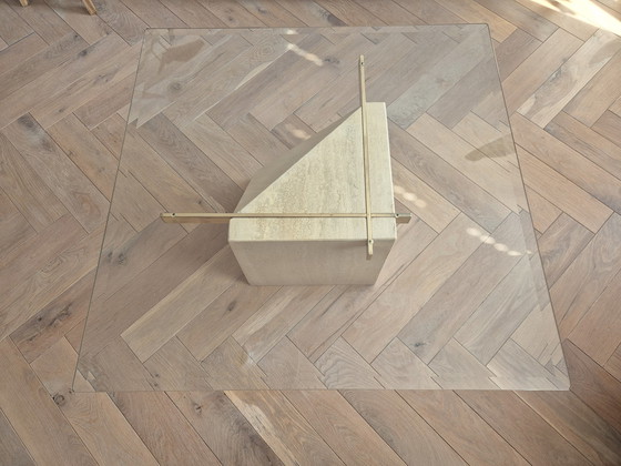 Image 1 of Artedi Travertine square coffee table