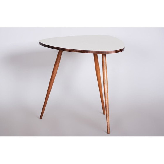 Image 1 of Vintage beech and formica coffee table, Czechoslovakia 1950