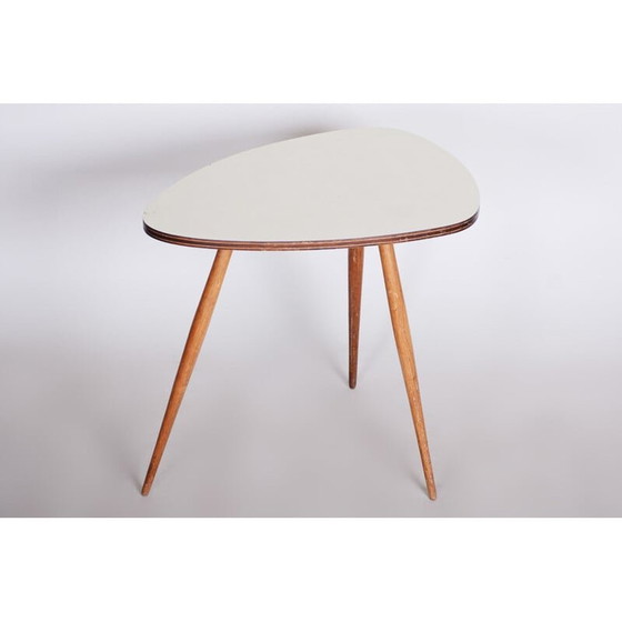 Image 1 of Vintage beech and formica coffee table, Czechoslovakia 1950