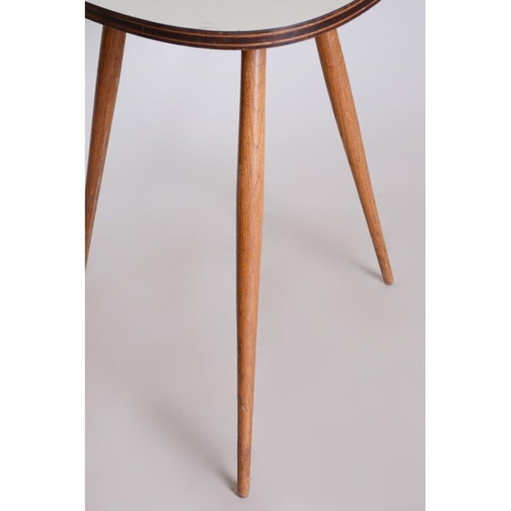 Image 1 of Vintage beech and formica coffee table, Czechoslovakia 1950