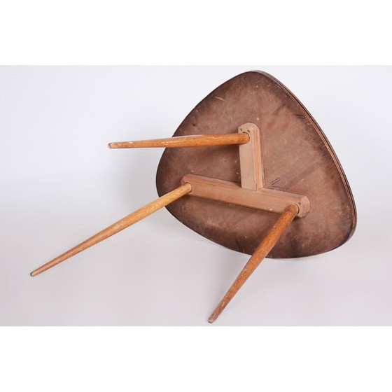 Image 1 of Vintage beech and formica coffee table, Czechoslovakia 1950