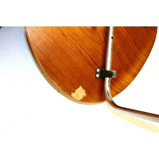 Image 1 of Set of 4 vintage teak and metal chairs Denmark 1950s