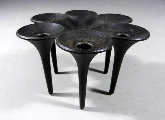 Image 1 of Christel & Christer Holmgren Cast Iron Candle Holder