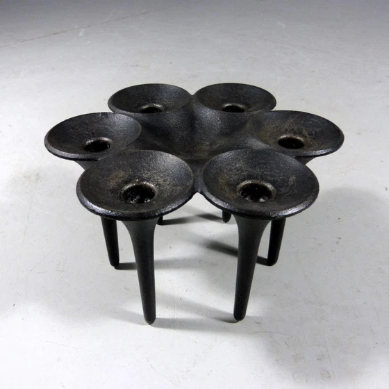 Image 1 of Christel & Christer Holmgren Cast Iron Candle Holder