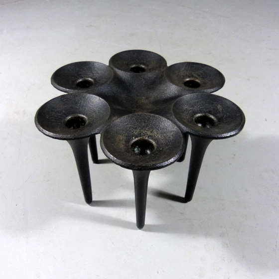 Image 1 of Christel & Christer Holmgren Cast Iron Candle Holder