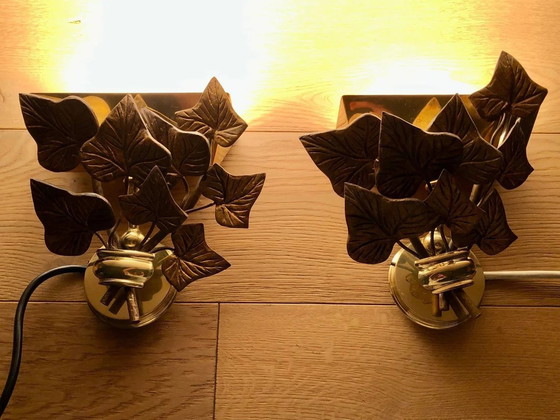 Image 1 of Applique (2), Applique da parete, Bronzo dorato, Illuminazione di lusso, Attr Maison Bagues, Napoleone III, Impero, Versailles, 