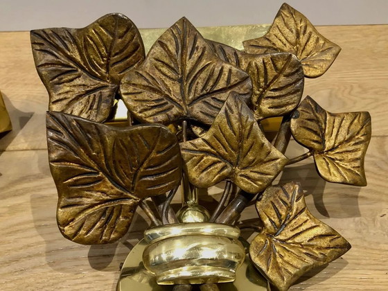 Image 1 of Applique (2), Applique da parete, Bronzo dorato, Illuminazione di lusso, Attr Maison Bagues, Napoleone III, Impero, Versailles, 