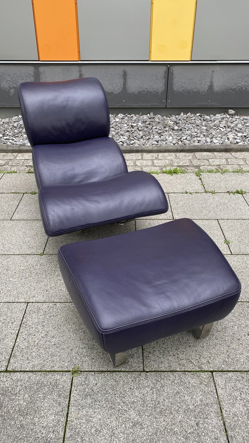 Koinor Design Fauteuil "Jetlag" avec pouf