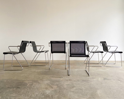 6x Airon Monopoli chair by Pietro Arosio