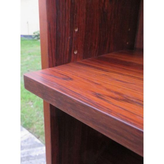 Image 1 of Vintage rosewood bookcase with sliding doors and drawers, Denmark 1960
