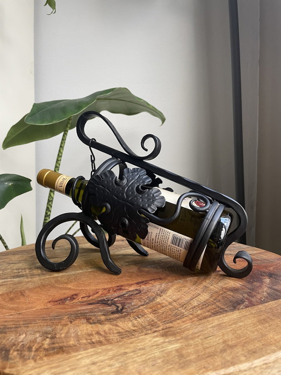 Image 1 of Cast Iron Hand Forged Uko Wine Holder