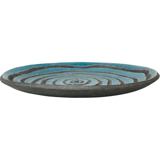 Vintage dish in Santorini lava stone, 2010