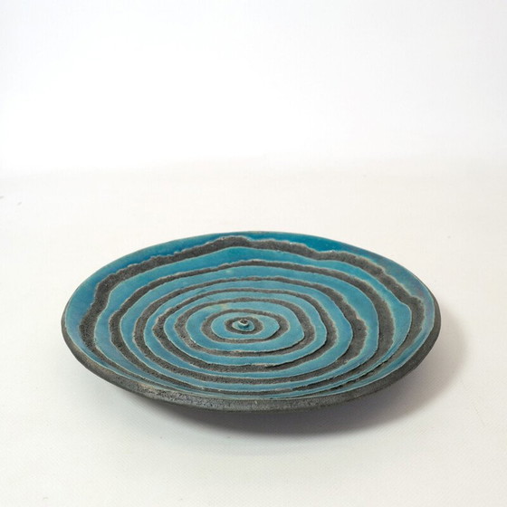 Image 1 of Piatto vintage in pietra lavica di Santorini, 2010