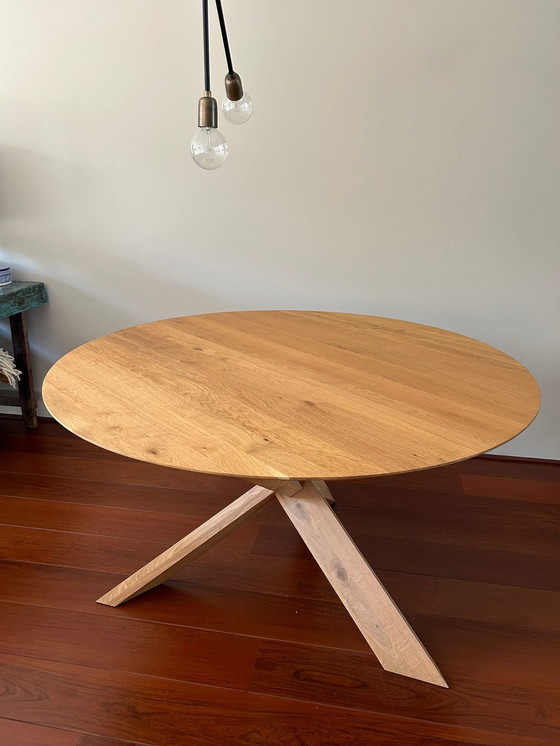 Image 1 of Ethnicraft Round Dining Table