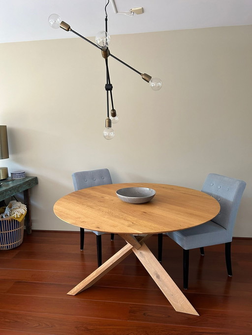 Ethnicraft Round Dining Table