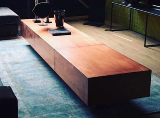 Modern All Copper Coffee Table