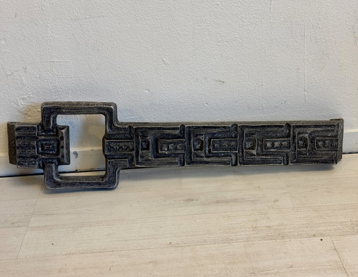 Vintage Brutalist Wall Art Sculpture