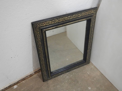 Mirror With Carved Linden Wood Frame 1920