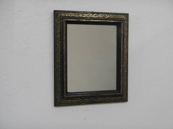 Image 1 of Mirror With Carved Linden Wood Frame 1920