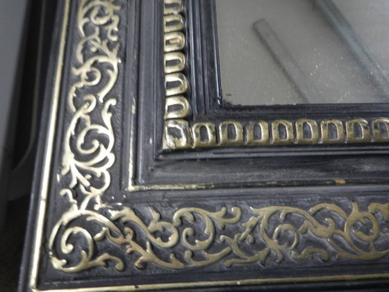 Image 1 of Mirror With Carved Linden Wood Frame 1920