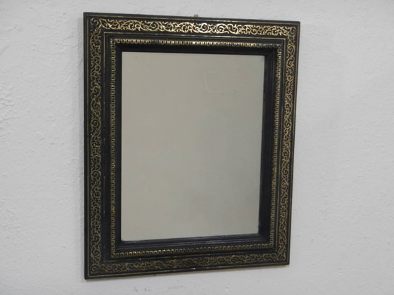 Image 1 of Mirror With Carved Linden Wood Frame 1920