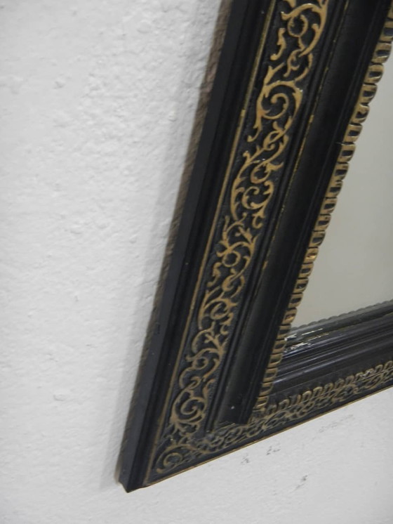 Image 1 of Mirror With Carved Linden Wood Frame 1920