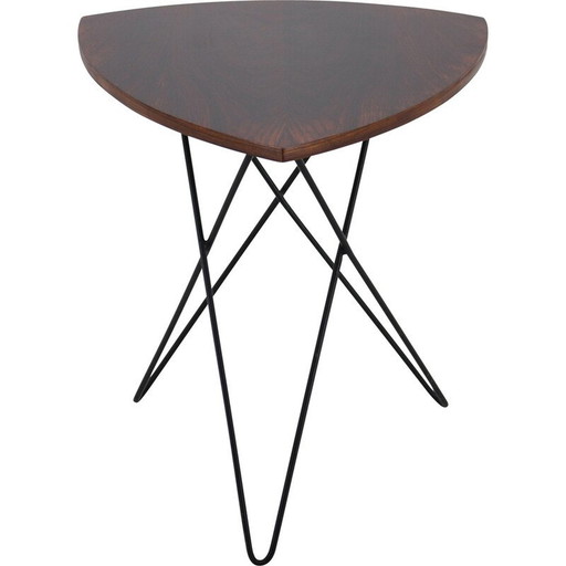 Vintage wooden coffee table, Czechoslovakia 1970s