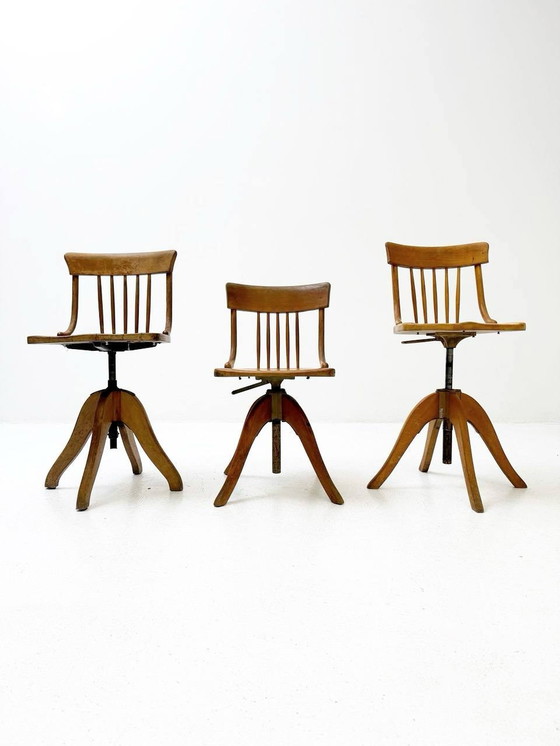 Image 1 of Chaises de bureau de Stoll Giroflex, années 1960