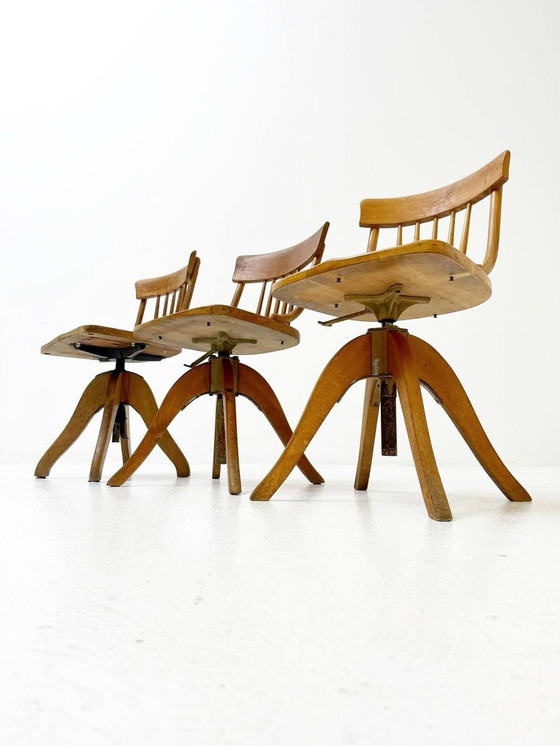 Image 1 of Chaises de bureau de Stoll Giroflex, années 1960