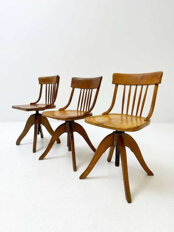 Image 1 of Chaises de bureau de Stoll Giroflex, années 1960