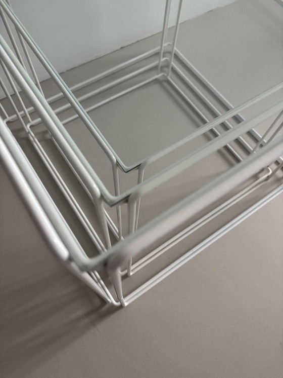 Image 1 of Set Of 3 Vintage Side Tables Isocele Max Sauze 70'S