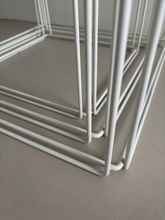 Image 1 of Set Of 3 Vintage Side Tables Isocele Max Sauze 70'S
