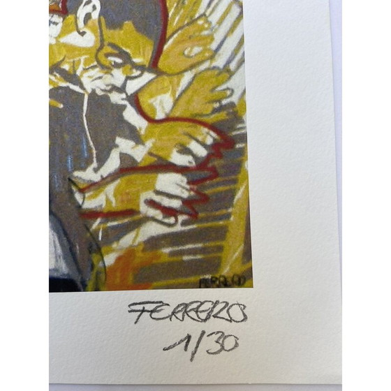 Image 1 of Litografia vintage Jazzy di Marc Ferrero