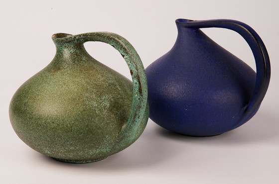 Image 1 of 2x Ruscha vases no. 313 with small flaws