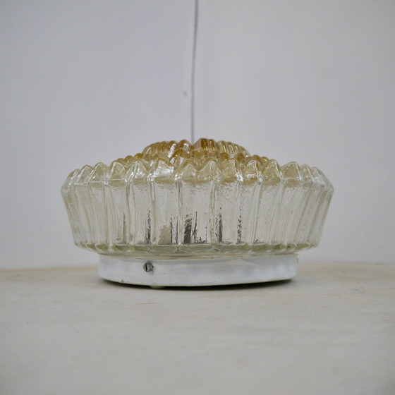 Image 1 of Vintage Gold Sunburst Ceiling Light