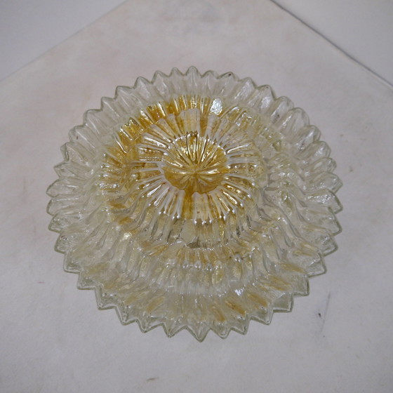 Image 1 of Vintage Gold Sunburst Ceiling Light