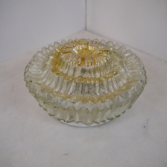 Image 1 of Vintage Gold Sunburst Ceiling Light