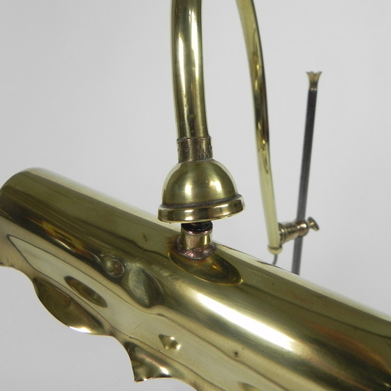 Image 1 of Brass desk lamp, with rotating shade, 1930s