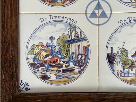 Image 1 of Vintage Tile Plateau 4 Professions Westraventiles