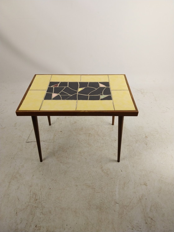 Image 1 of 1 X Midcenturymodern Tile Top Plant Table 1950'S