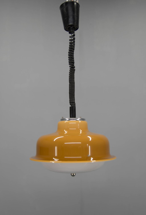 Mid Century Adjustable Pendant Meblo, Harvey Guzzini, Italy, 1970S