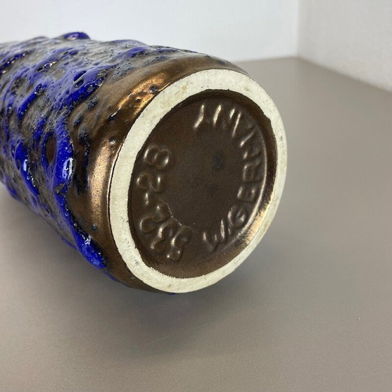 Image 1 of Vaso vintage in ceramica lavica multicolore per Scheurich, Germania, anni '70