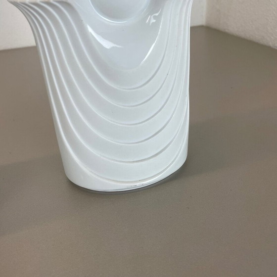 Image 1 of Pair of vintage porcelain Op Art vases by Royal Bavaria Kpm, Germany 1970s